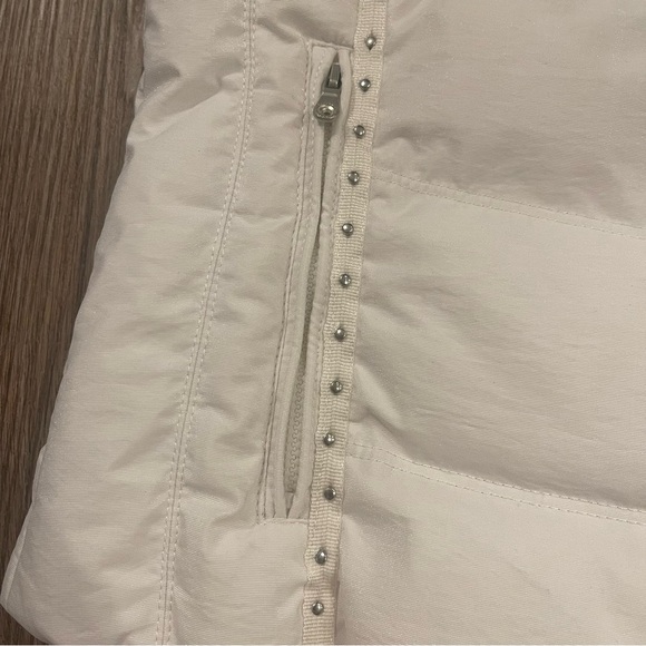 A Diamond In The Snow Puffer Vest Women’s Sz 6 Ivory Reversible Packable Ski - Picture 4 of 13